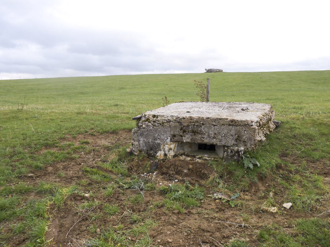 Ligne Maginot - KRITSCHETTERBERG 2 - (Blockhaus pour arme infanterie) - Le blockhaus avec l'observatoire voisin à l'arrière plan - Kuffler Gérard