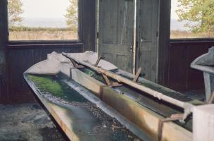 Ligne Maginot - TETING CAMP - (Camp de sureté) - Bâtiment métallique 
Les lavabos pour la troupe