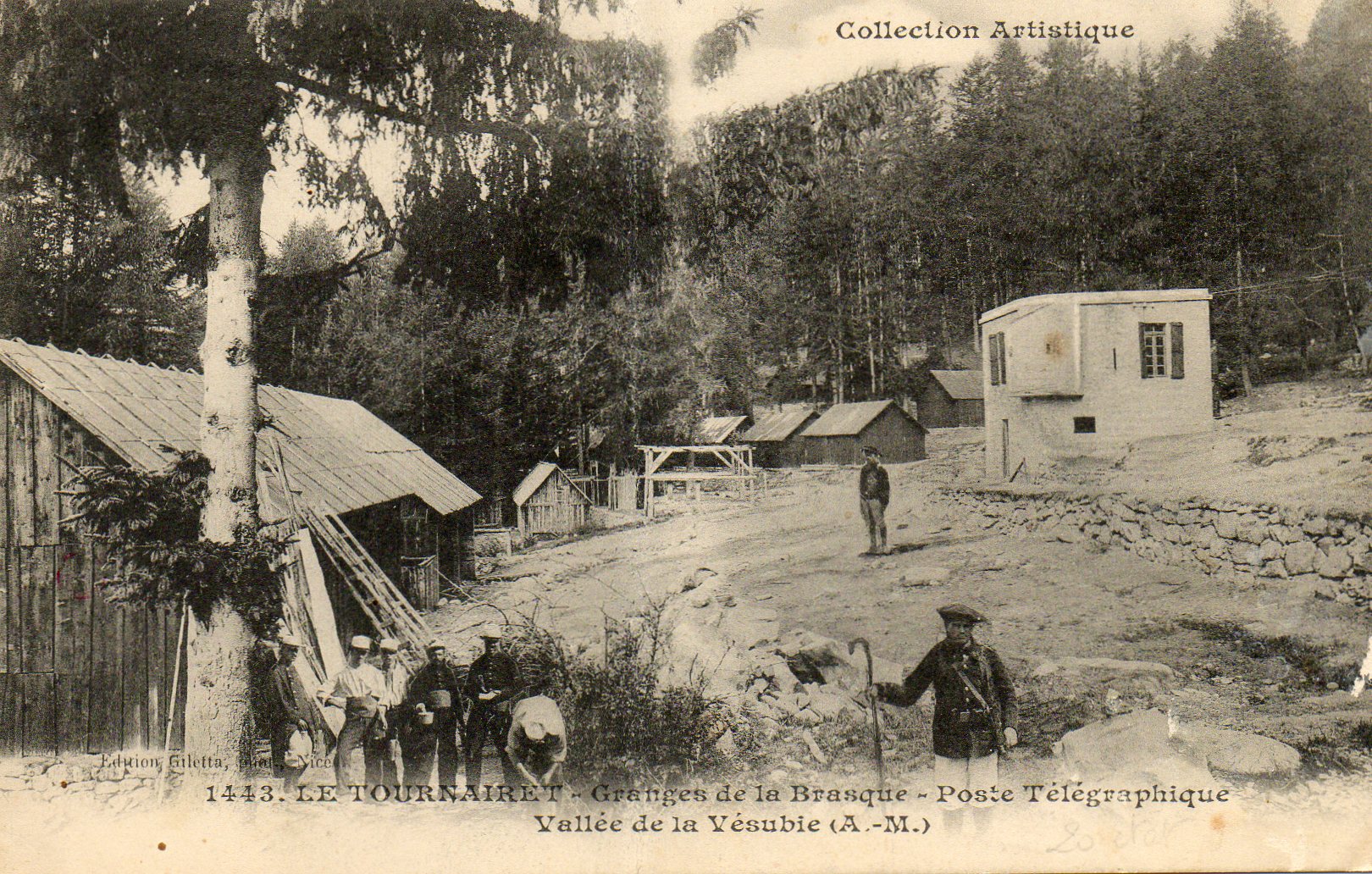 Ligne Maginot - GRANGES DE LA BRASQUE - CAMP DU TOURNAIRET - (Casernement) - La légende est erronée, il s'agit du poste défensif. - GILETTA Nice