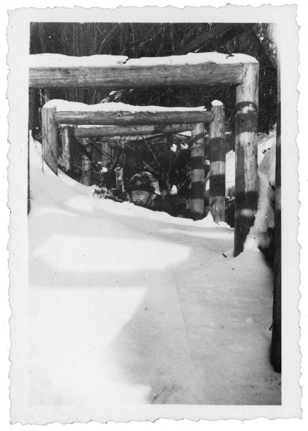Ligne Maginot - FORT LOUIS OUEST - (Casemate d'infanterie - double) - Les tranchées avoisinantes lors de l'hiver 39-40 - Inconnu