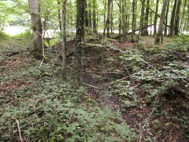 Ligne Maginot - A3 - MACQUENOISE SUD - (Blockhaus pour canon) - Fossé antichar. - Randonneur62