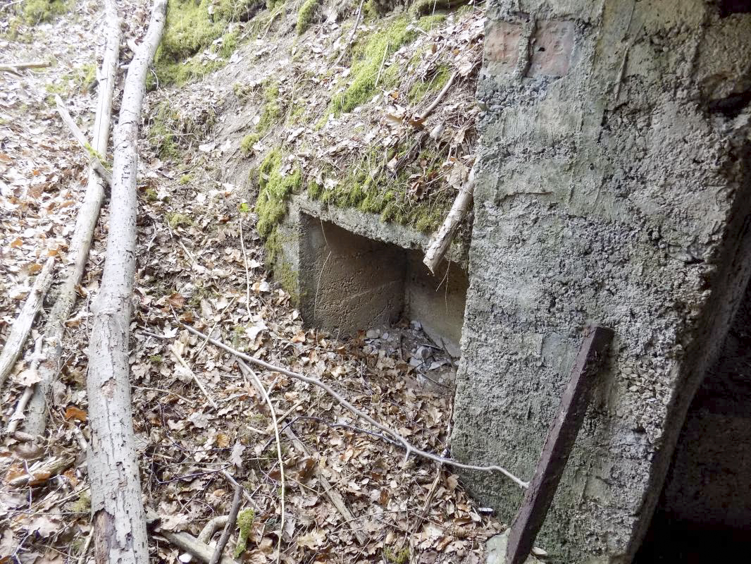 Ligne Maginot - BA104 - ROUTE DE REVIN 1 - (Blockhaus pour canon) - Stockage munitions extérieur gauche - R Tucker