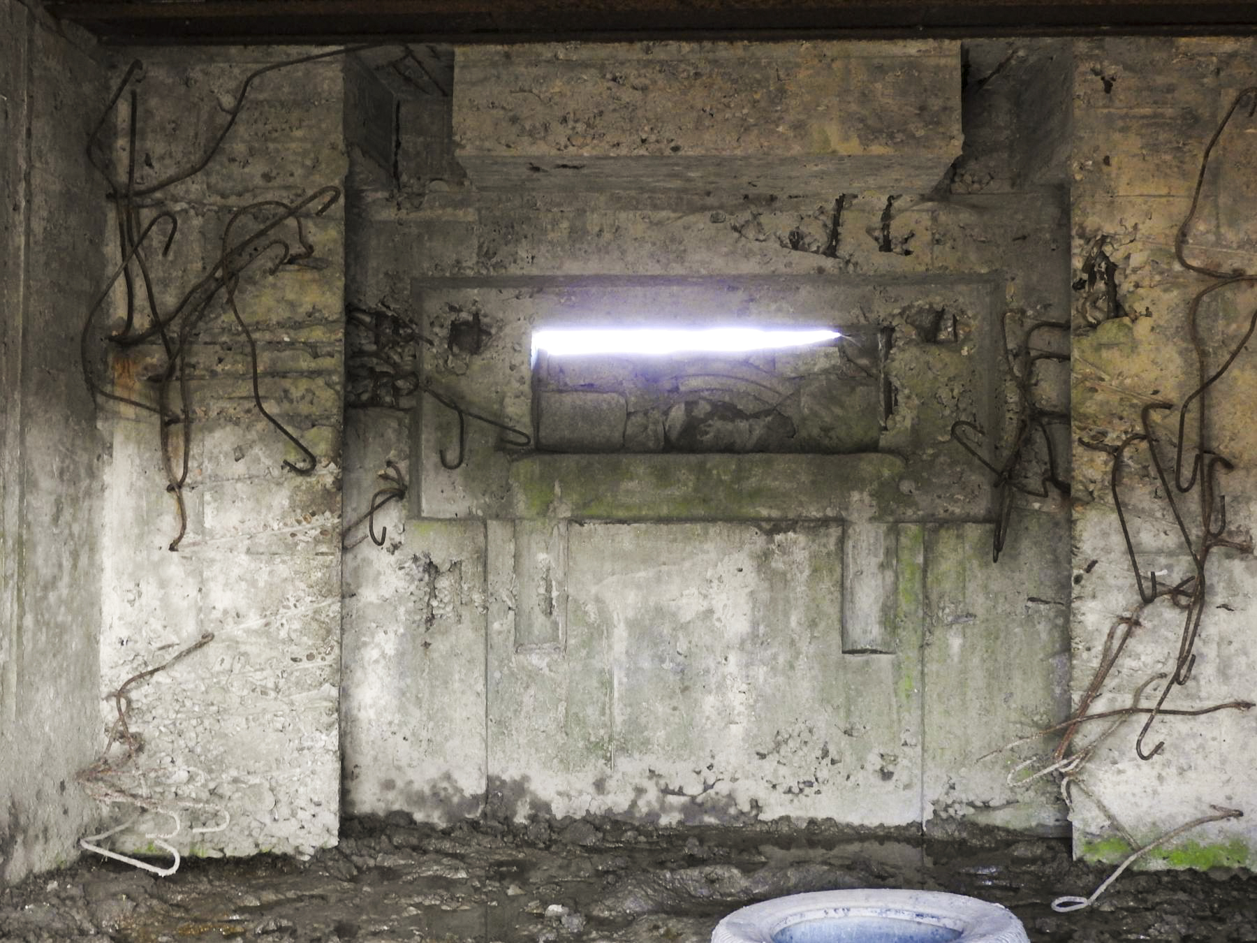 Ligne Maginot - AB337 - EART - (Blockhaus pour canon) - L'embrasure inachevée du blockhaus. - STENGER Mathieu