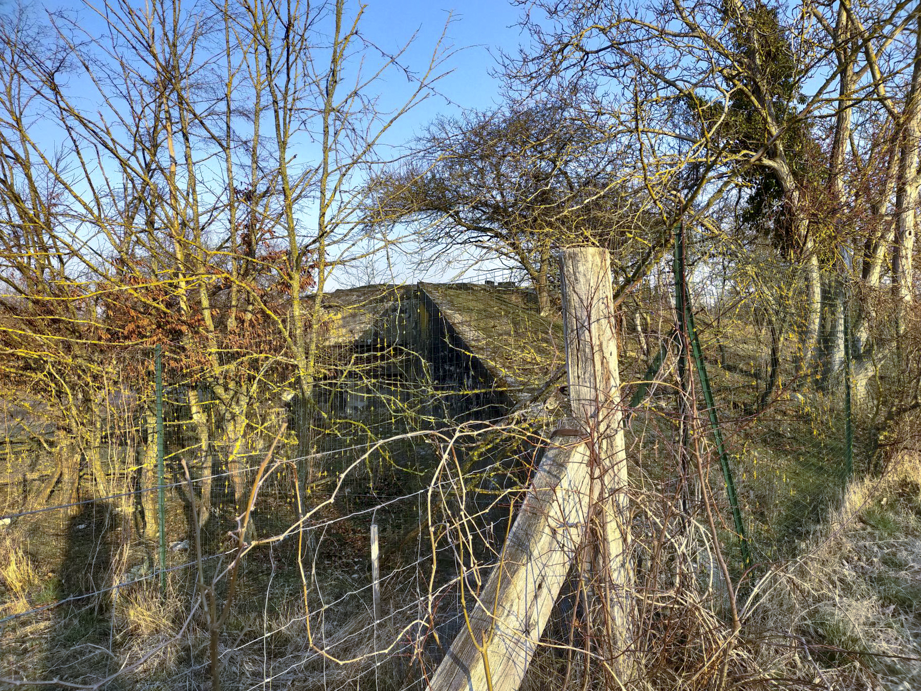 Ligne Maginot - 58/3 - BANTZENHEIM NORD - (Casemate d'infanterie - double) - La casemate depuis la route. - Julien Boulanger