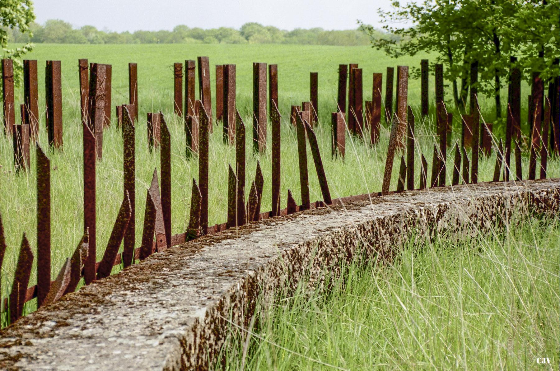 Ligne Maginot - ANZELING - A25 - (Ouvrage d'artillerie) - Le bloc cheminée à proximité du bloc 9
Le réseau de protection du bloc - Lia VERMEULEN