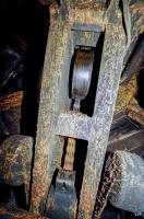 Ligne Maginot - Ouvrage d'artillerie d'ANZELING - Bloc 9
Tourelle pour arme mixte et mortier de 50
La chaîne d'un des contrepoids