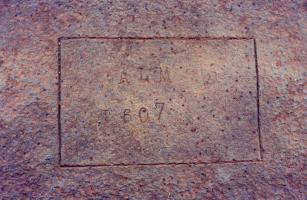 Ligne Maginot - ANZELING - A25 - (Ouvrage d'artillerie) - Bloc 9
Marquage de la tourelle