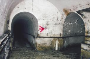 Ligne Maginot - MOTTENBERG - A33 - (Ouvrage d'infanterie) - Bifurcation des galeries