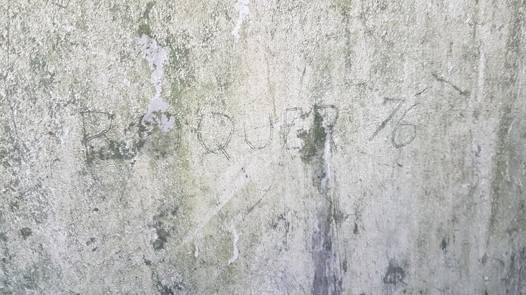 Ligne Maginot - 10 - (Chambre de coupure) - Inscription sur le mur de la chambre - Alexis Muller