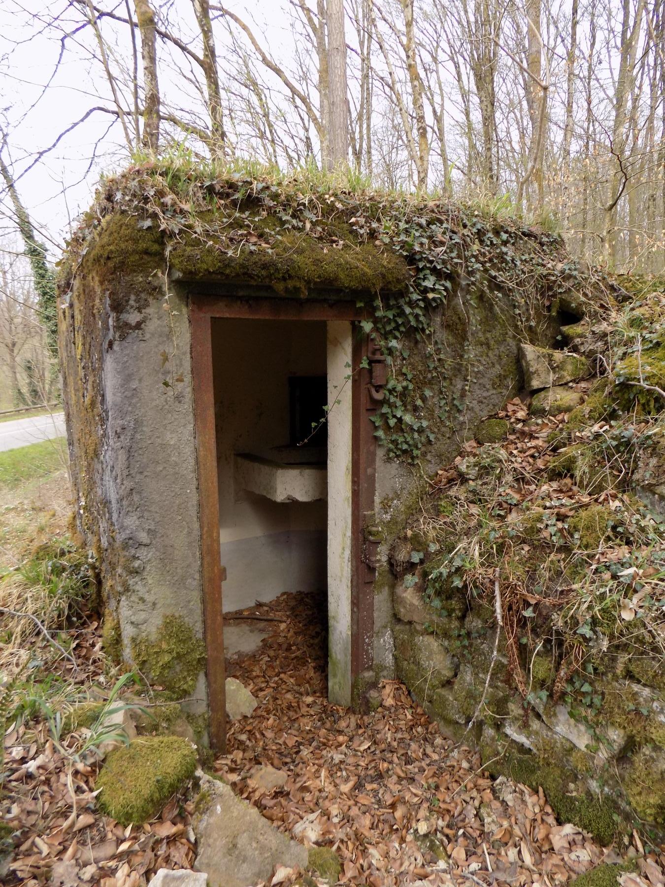 Ligne Maginot - FM15 - VERLORENERBACH 1 - (Blockhaus pour arme infanterie) - Vue globale de l'entrée avec protection en pierres - J.luc