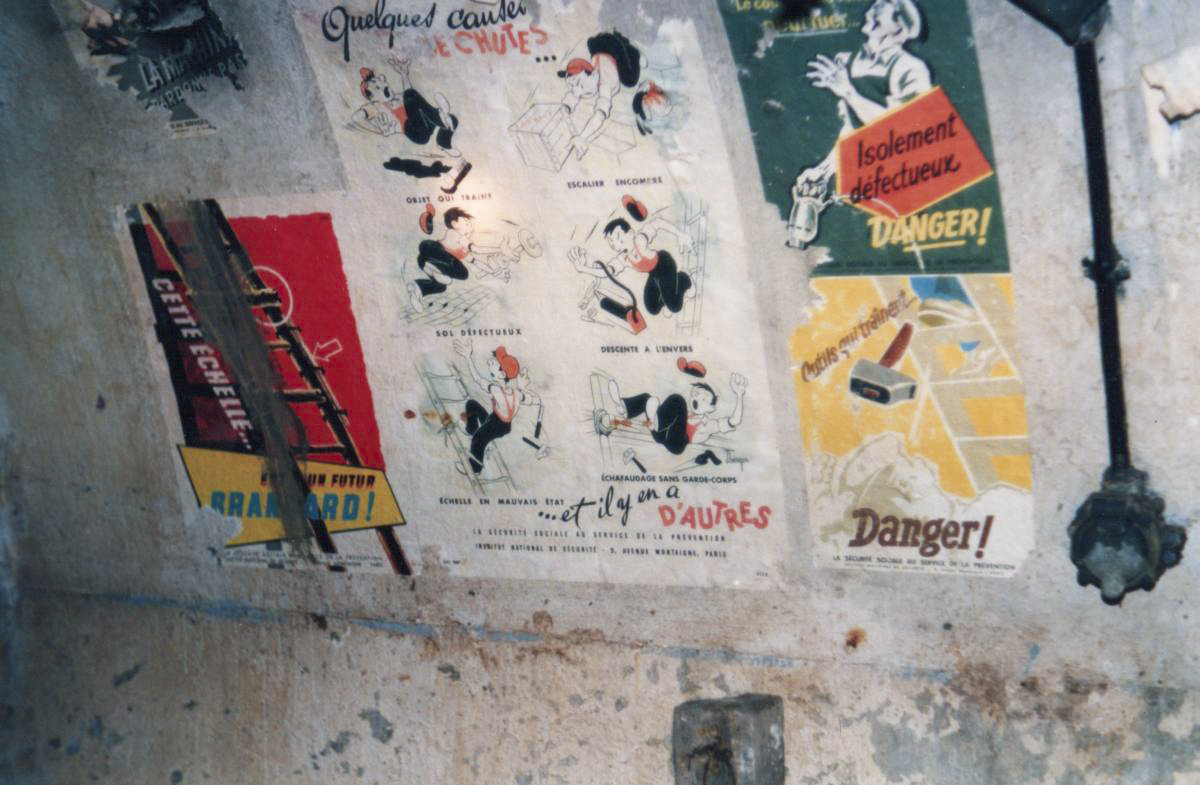 Ligne Maginot - ANZELING - A25 - (Ouvrage d'artillerie) - Affiches sécurité atelier - sebach