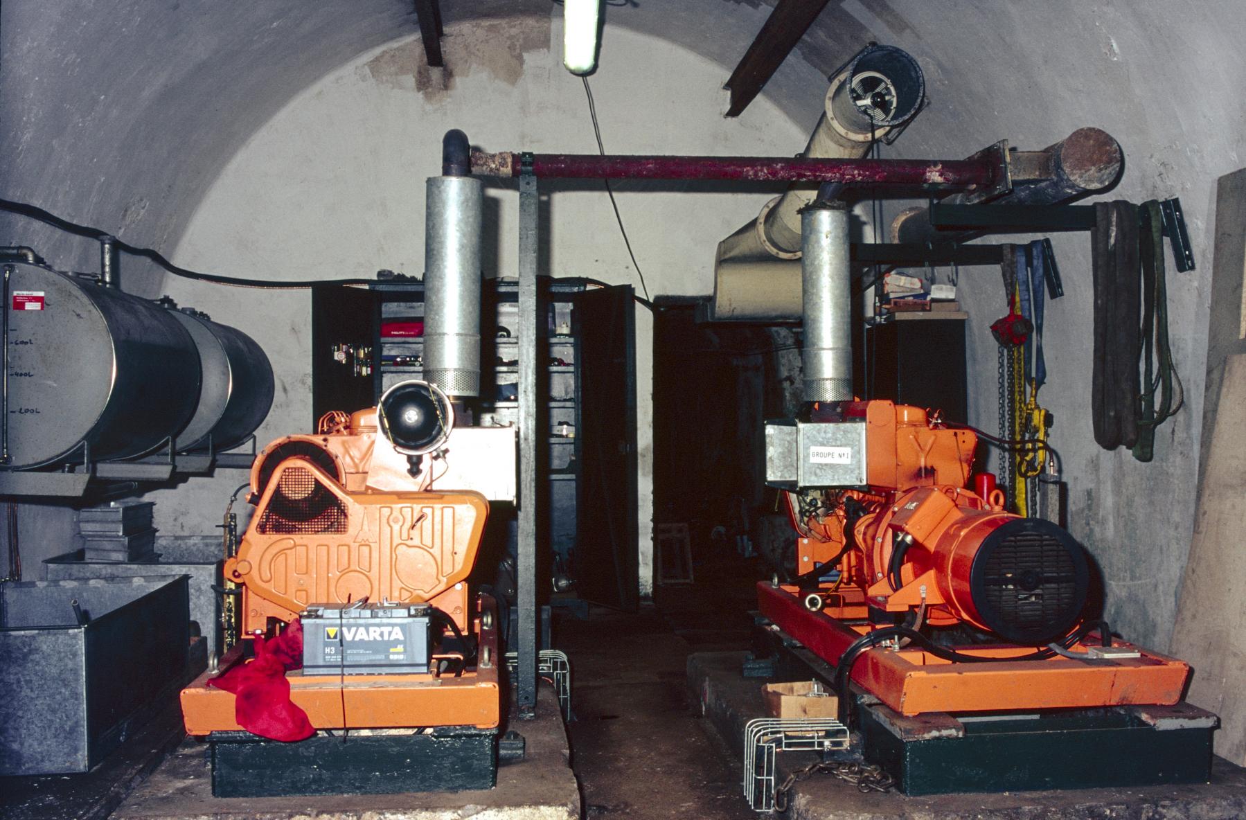 Ligne Maginot - ANZELING - A25 - (Ouvrage d'artillerie) - Le nouvel groupe électrogène - MANSUY Michel