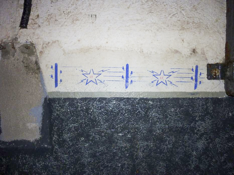Ligne Maginot - DENTING - A28 - (Ouvrage d'infanterie) - Insigne du 18° Régiment du Génie, spécialisé dans les transmissions - Esspe