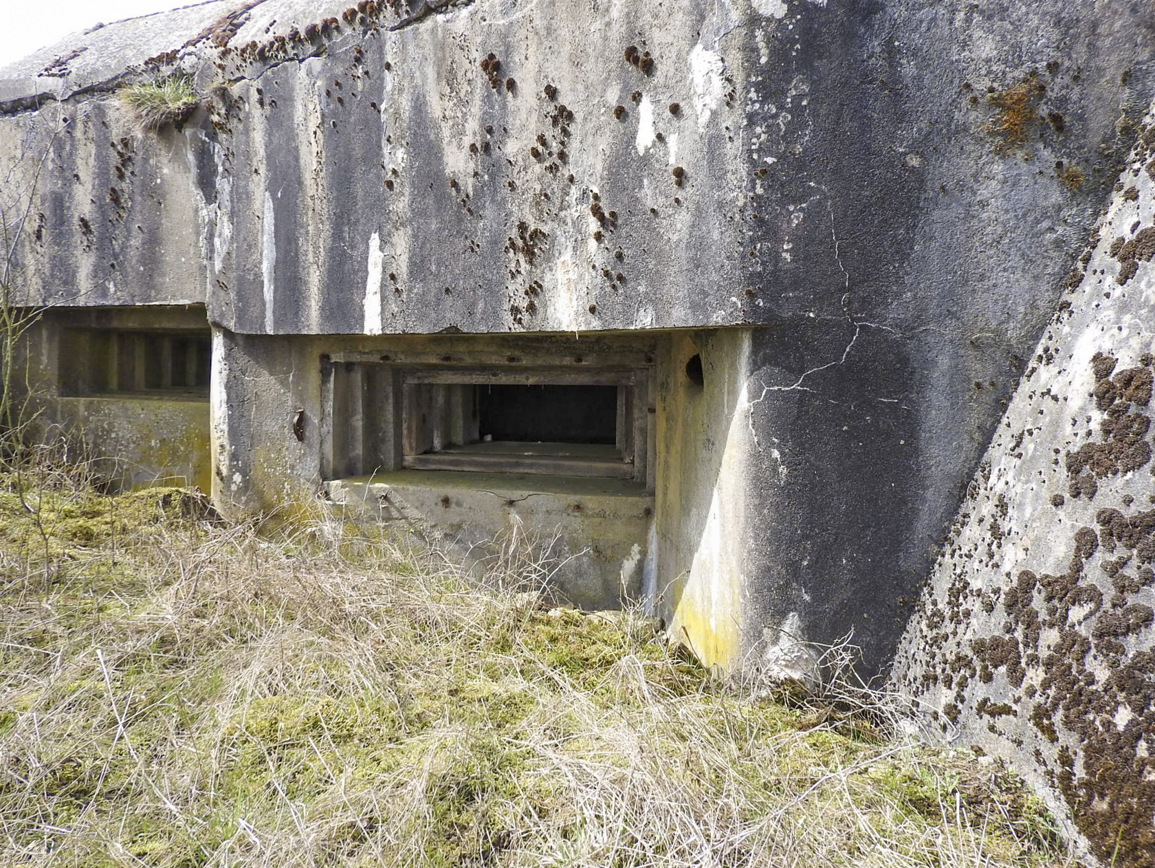 Ligne Maginot - AB24 - (Blockhaus pour canon) - Les deux embrasures de tir. - STENGER Mathieu