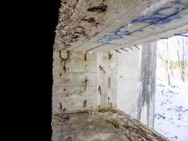 Ligne Maginot - A54 - CROIX BLONDEAU - (Blockhaus pour canon) - Détail créneau AC (gauche)