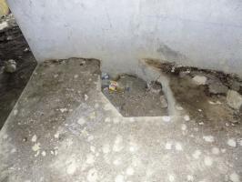 Ligne Maginot - A57 - AVANCÉE DE ROCROI - (Blockhaus pour canon) - Face gauche position pour pied AC