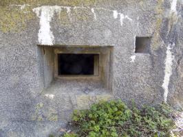Ligne Maginot - A59 - HIRAUMONT SUD - (Blockhaus pour canon) - Face frontale, créneau Hotchkiss