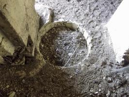 Ligne Maginot - A60 - CENSE PICART - (Blockhaus pour canon) - L’accès au sous-sol ou puisard d’évacuation des eaux