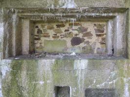 Ligne Maginot - A116 - LES ANORELLES - (Blockhaus pour canon) - L'embrasure du flanquement gauche