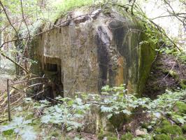 Ligne Maginot - A116 - LES ANORELLES - (Blockhaus pour canon) - L'entrée du matériel et l'arrière du blockhaus