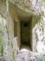 Ligne Maginot - A116 - LES ANORELLES - (Blockhaus pour canon) - L'entrée des hommes et son embrasure FM