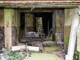 Ligne Maginot - A118 - CHAPELLE BLANCHE - (Blockhaus pour canon) - Entrée matériel - Enfilade