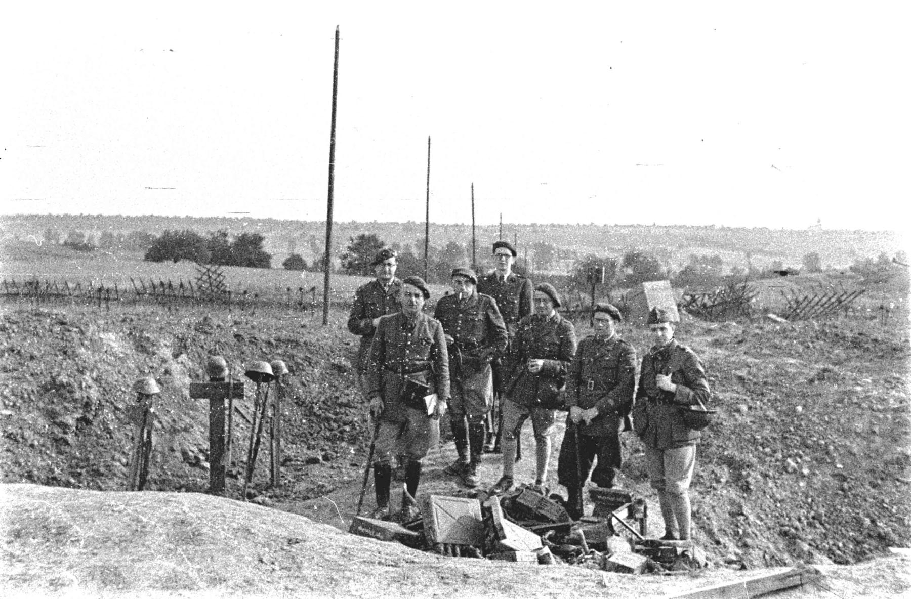 Ligne Maginot - OBERROEDERN NORD - (Casemate d'infanterie - Double) - Photo prise après les combats - Albert HAAS