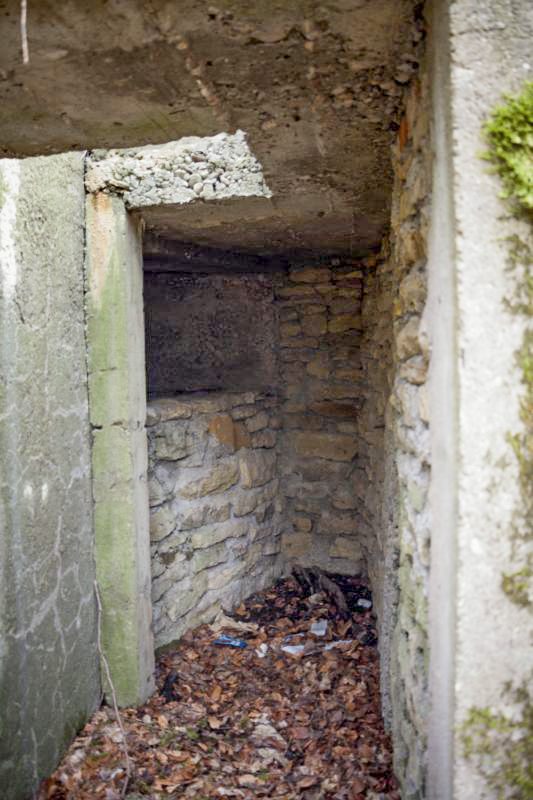 Ligne Maginot - BOIS DE TETING NORD - (Blockhaus pour canon) - Détail du poste d'observation extérieur accolé - Fré Do