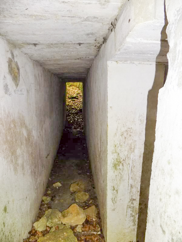 Ligne Maginot - LA VIGNETTE (1°BON 136°RIF) - (PC de Quartier) - Couloir et l'entrée salle est - R Tucker