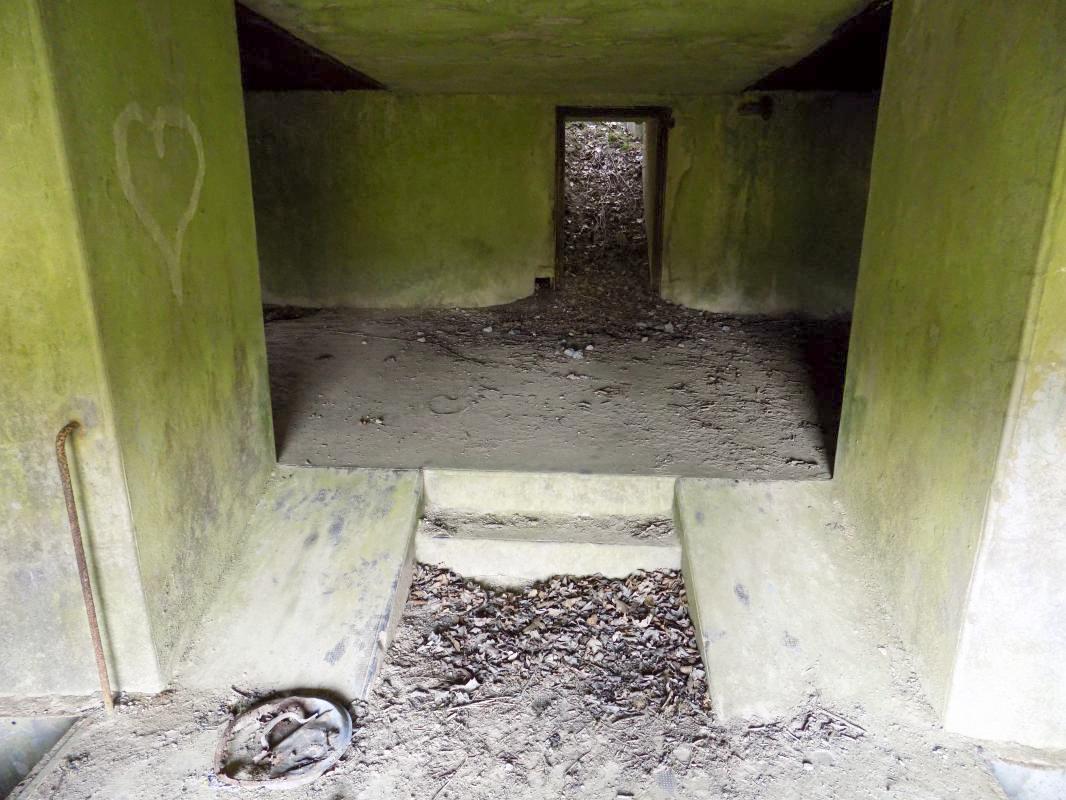 Ligne Maginot - A56 - BOUT D'EN HAUT - (Blockhaus pour canon) - Vue de l'entrée AC vers l’intérieur - R Tucker