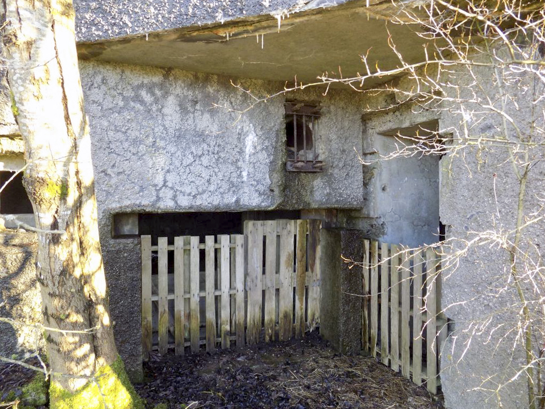 Ligne Maginot - A58 - HIRAUMONT NORD - (Blockhaus pour canon) - Face gauche, les entrées - R Tucker