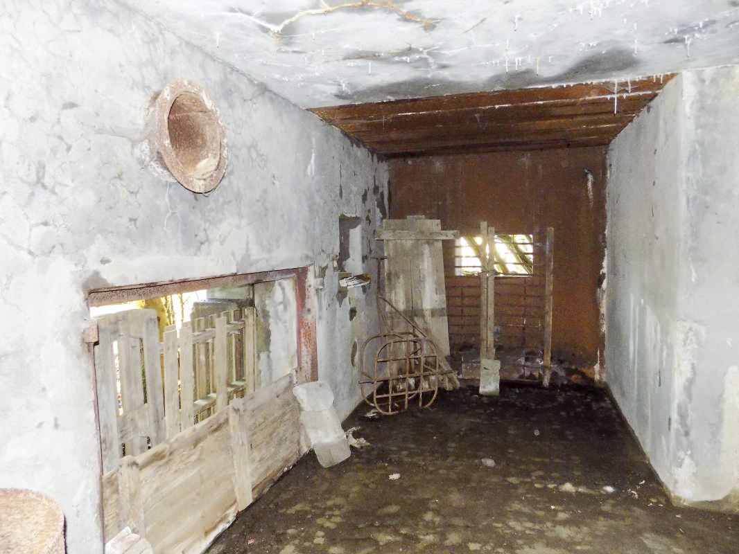 Ligne Maginot - A58 - HIRAUMONT NORD - (Blockhaus pour canon) - L'entrée AC et créneau Hotchkiss - R Tucker