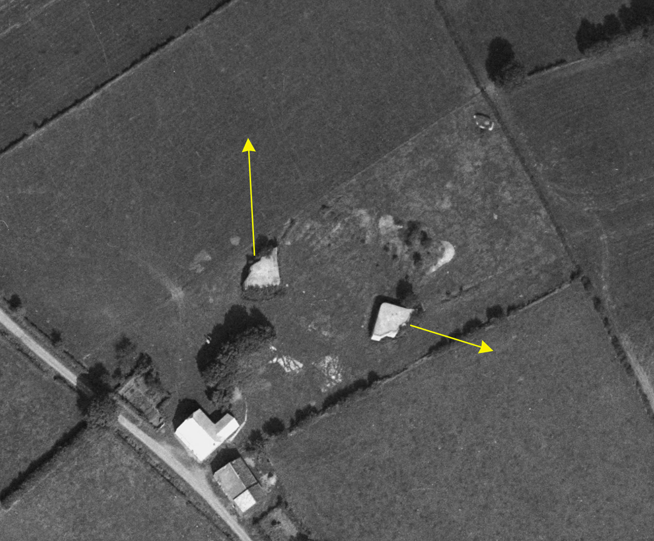 Ligne Maginot - A61 - PETIT HONGREAU NORD - (Blockhaus pour canon) -  - IGN - Géoportail 1963