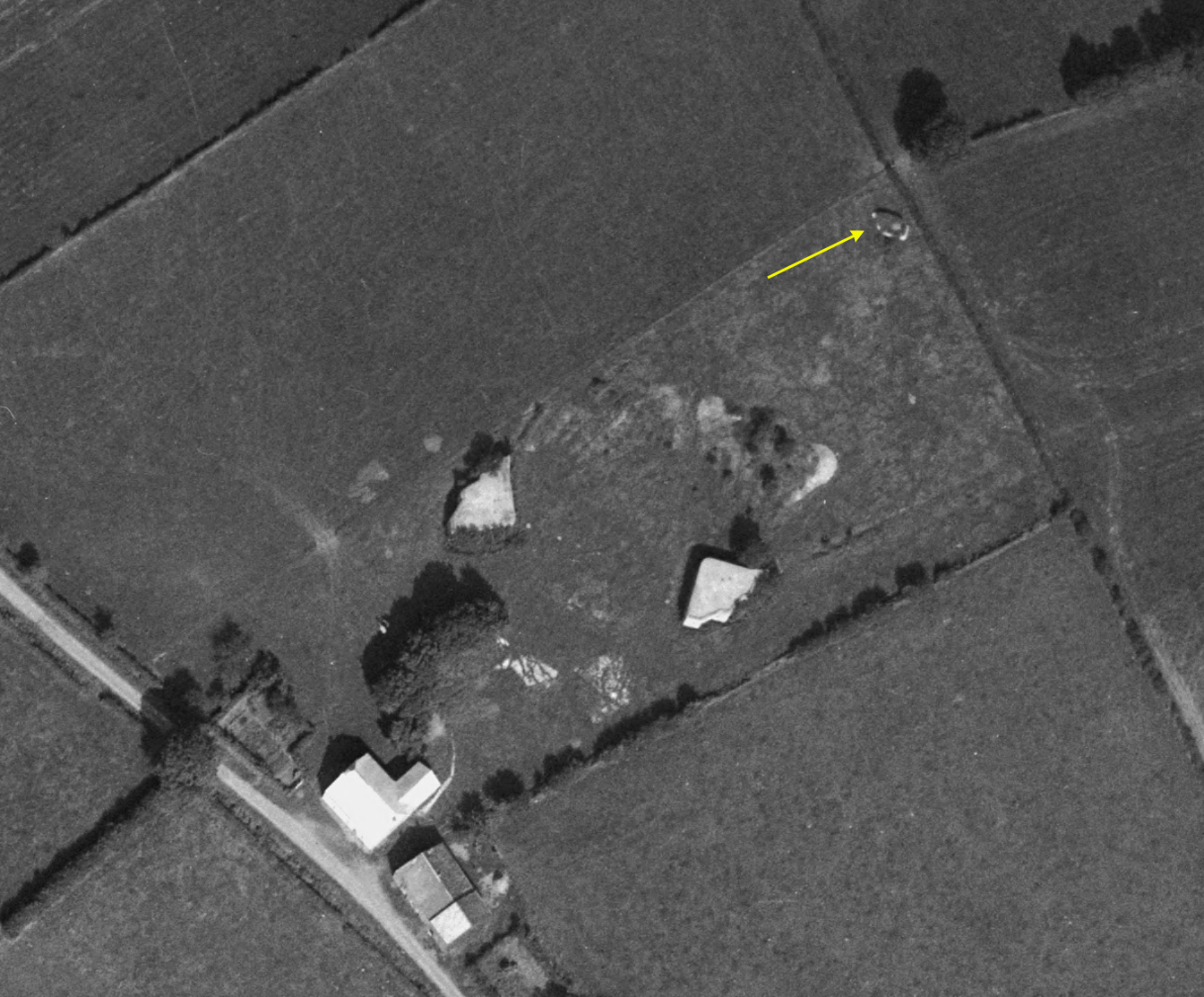 Ligne Maginot - BA92 - PETIT HONGREAU NORD-EST - (Blockhaus pour canon) -  - IGN - Géoportail 1963