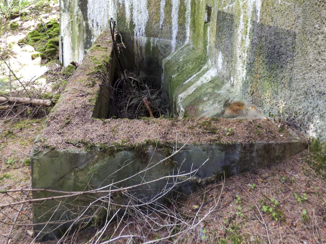 Ligne Maginot - A116 - LES ANORELLES - (Blockhaus pour canon) - La fosse de récupération des douilles - JMBrams