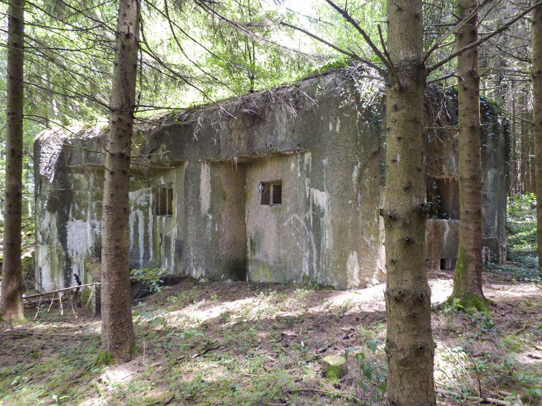 Ligne Maginot - A116 - LES ANORELLES - (Blockhaus pour canon) - Le flanquement gauche et l'embrasure de défense des abords - JMBrams