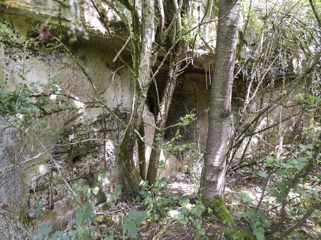 Ligne Maginot - B818 - LA TAILLE LAMBEAUX - (Blockhaus pour canon) - Le flanquement droit - JMBrams