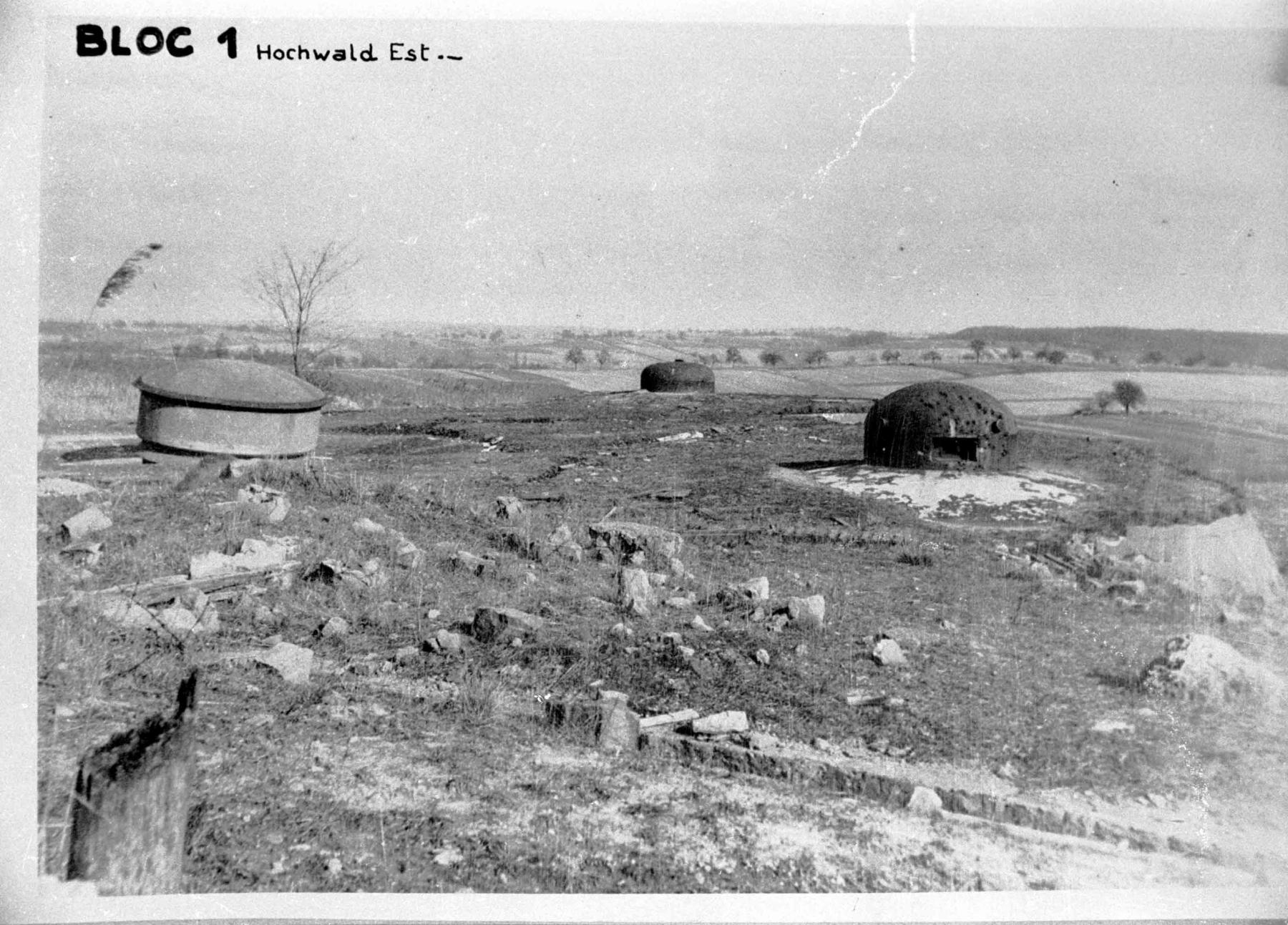 Ligne Maginot - HOCHWALD - (Ouvrage d'artillerie) - Bloc 1
La tourelle de 135, sortie de son logement - Albert HAAS