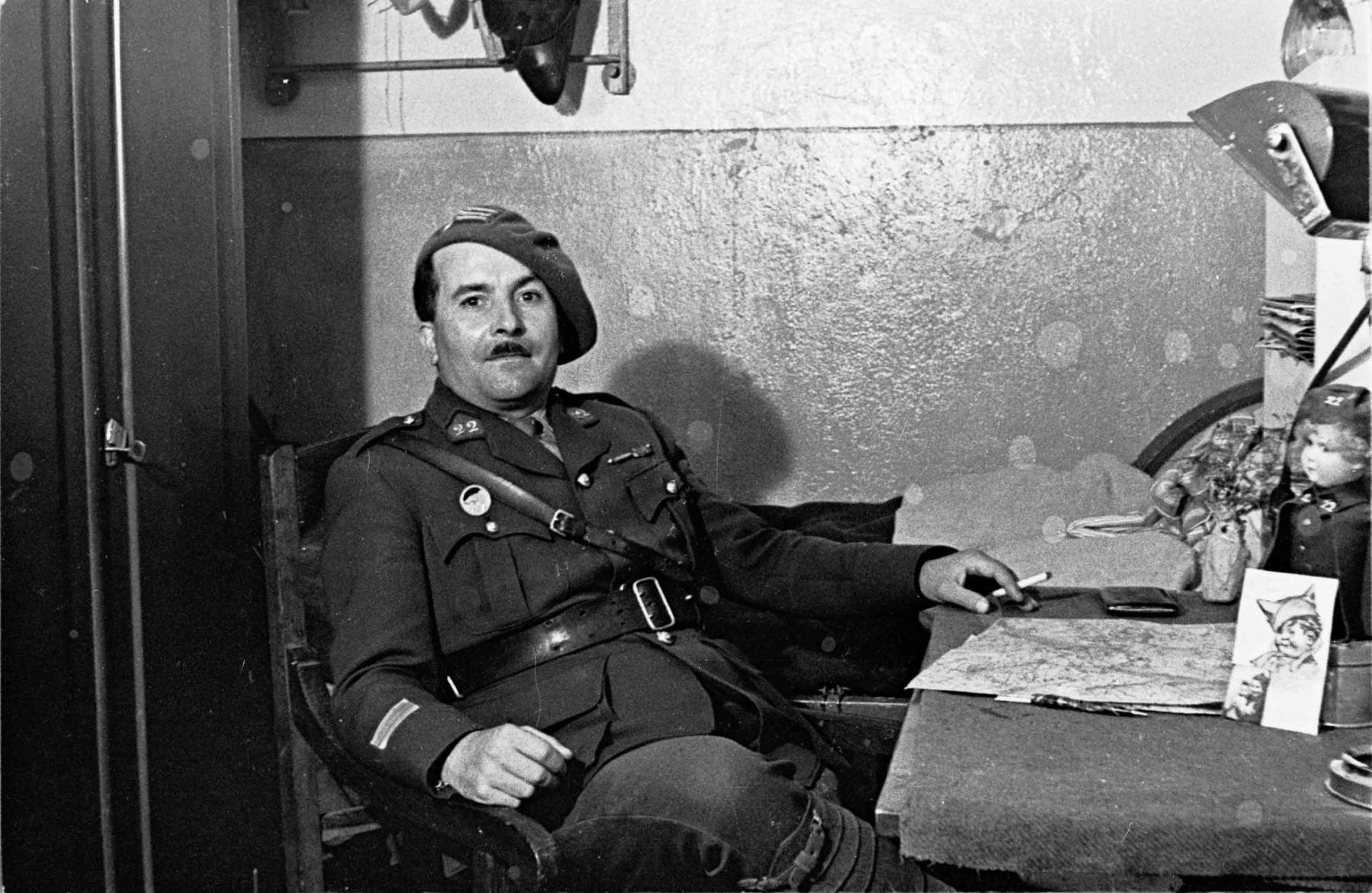 Ligne Maginot - HOCHWALD - (Ouvrage d'artillerie) - Les officiers de l'ouvrage
Le Cne Roy commandant l'infanterie de l'ouvrage Ouest - Albert HAAS