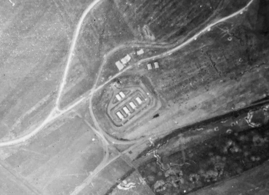 Ligne Maginot - ANGEVILLERS - (Dépôt de Munitions) - Vue aérienne du 11 mars 1940 - Armée de l'Air - Observateur Lt Gaubert