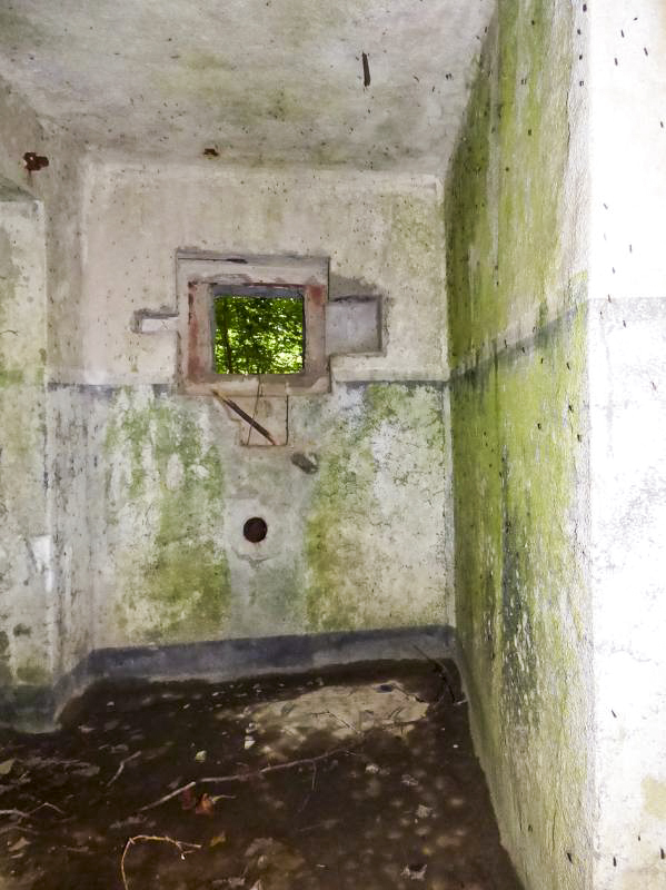 Ligne Maginot - B808 - BOIS DES AISEMENTS - (Blockhaus pour canon) - Couloir d'entrée
Embrasure FM latérale droite - JMBrams