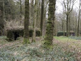 Ligne Maginot - BA13 - LAIE BLANCHE - (Blockhaus pour canon) - En arrière-plan à droite la casemate A7-Le Mamelon