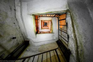 Ligne Maginot - BREHAIN - A6 - (Ouvrage d'artillerie) - Bloc 8
Cage d'escalier du bloc d'infanterie, dépourvu de monte-charge