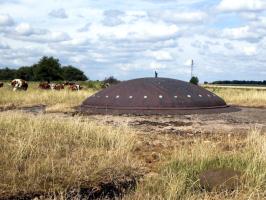 Ligne Maginot - BREHAIN - A6 - (Ouvrage d'artillerie) - Bloc 4
Tourelle de canons obusiers de 75 mle 33