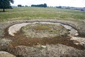 Ligne Maginot - BREHAIN - A6 - (Ouvrage d'artillerie) - Bloc 7 
La tourelle de 81 presque recouverte ...