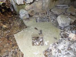 Ligne Maginot - BA103 - HIRAUMONT EST - (Blockhaus pour canon) - Pieds pour AC 25 mm ou 37 mm