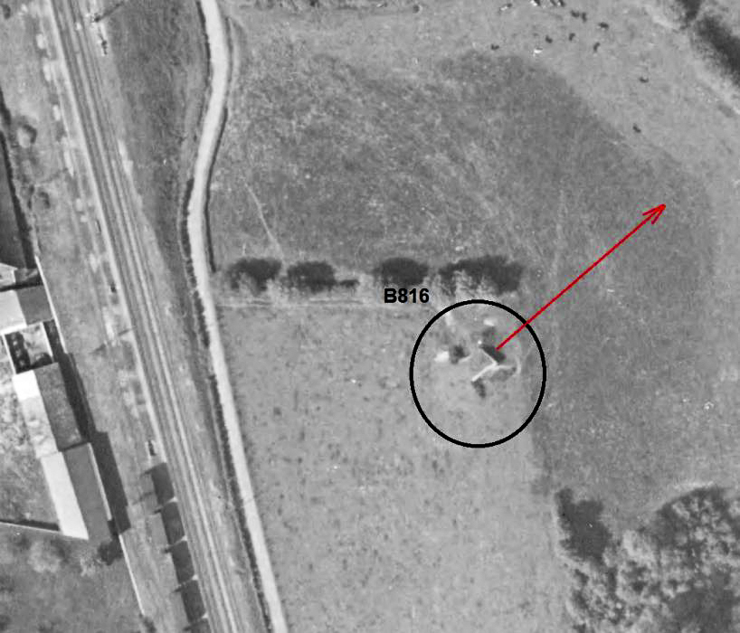 Ligne Maginot - B816 - LA MALTERIE - (Blockhaus pour canon) -  - IGN - Géoportail 1951