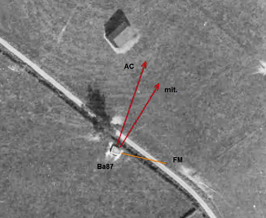 Ligne Maginot - BA87 - LA PETITE RIEZE - (Blockhaus pour canon) -  - IGN - Géoportail 1963