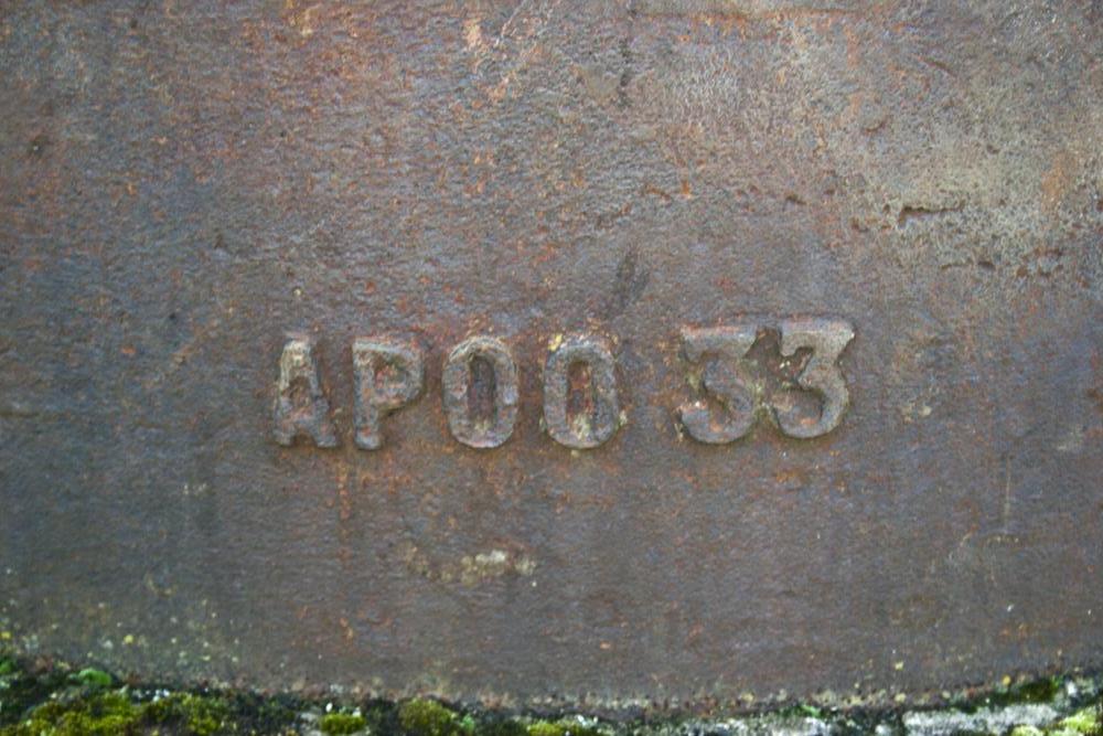 Ligne Maginot - BREHAIN - A6 - (Ouvrage d'artillerie) - Bloc 8
Marquage sur la cloche GFM - Michel Teiten