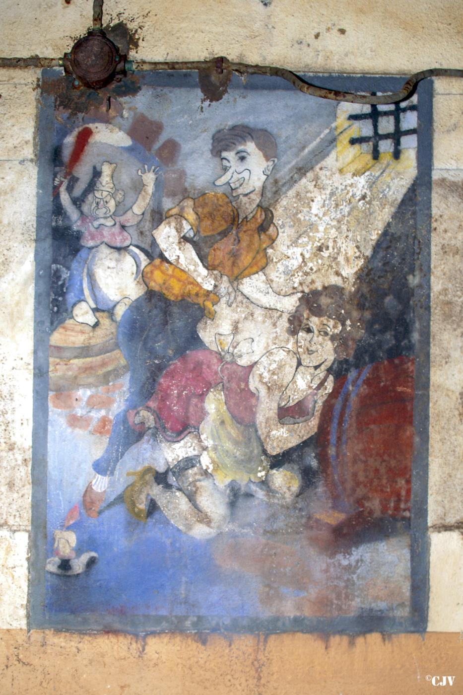 Ligne Maginot - BREHAIN - A6 - (Ouvrage d'artillerie) - Caserne
Peinture murale dans le foyer - Lia VERMEULEN